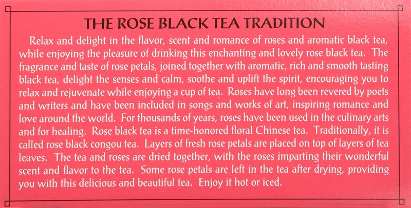 Triple Leaf Tea Black Tea Bags, Rose, 20 Count - Image 2