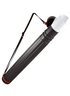 MyGift MyGift Heavy Duty Black Plastic 40 Inch Expanding Document Tube, Jumbo Poster Tube with Strap, Set of 2  - Image 3