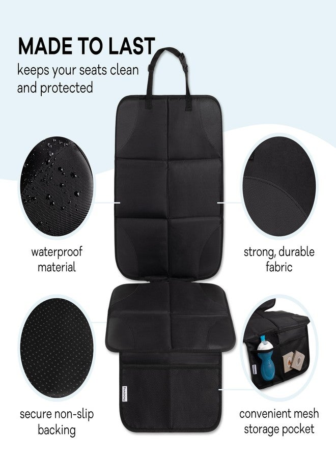 Hoovy Car Seat Protector, Non-Slip Backing, Universal Fit, Lightweight, 18x50 Inch, Black - Image 4