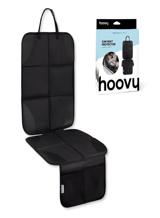 Hoovy Car Seat Protector, Non-Slip Backing, Universal Fit, Lightweight, 18x50 Inch, Black - Image 1