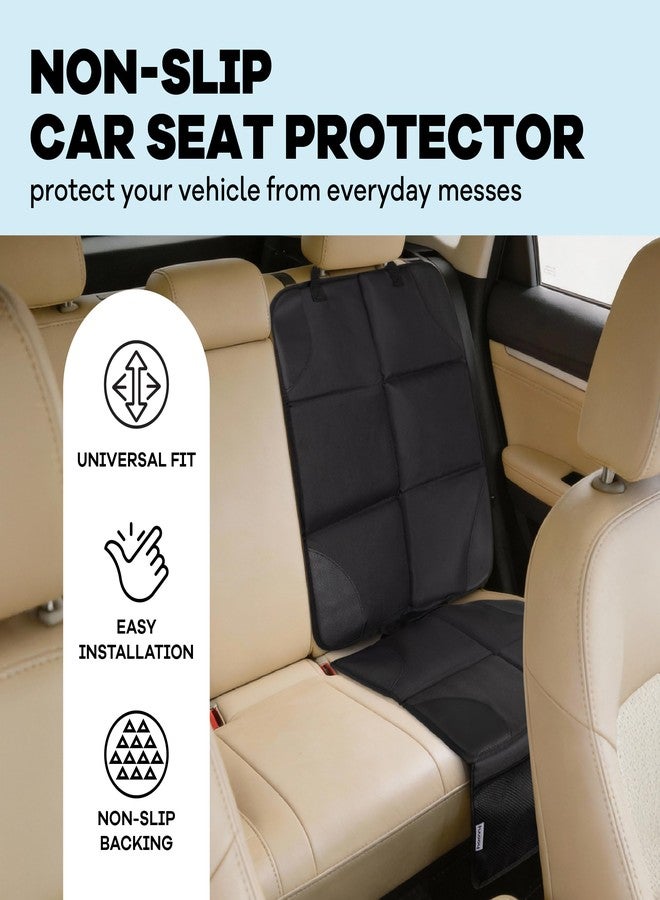 Hoovy Car Seat Protector, Non-Slip Backing, Universal Fit, Lightweight, 18x50 Inch, Black - Image 2