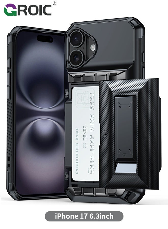 GROIC تصميم لهاتف Honor Magic 4 Pro مقاس 6.81 بوصة مع حزام معصم قابل للتعديل ومسند من جلد البولي يوريثان غطاء واقٍ متين ومقاوم للصدمات - Image 1