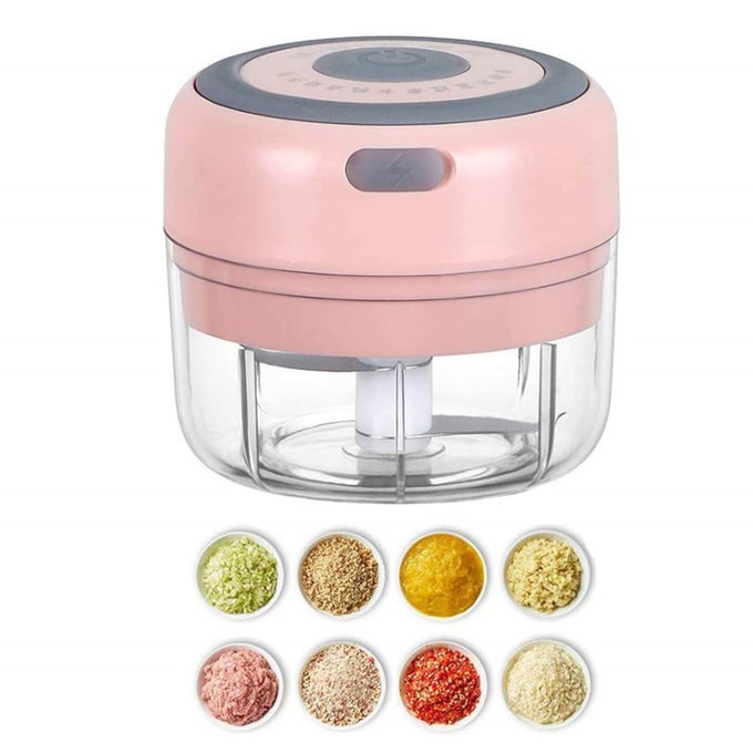 ELECTRIC MINI GARLIC MINCER 100ML USB VEGETABLE ONION CHOPPER PORTABLE SMALL FOOD PROCESSOR FOR GINGER CHILI VEGETABLES