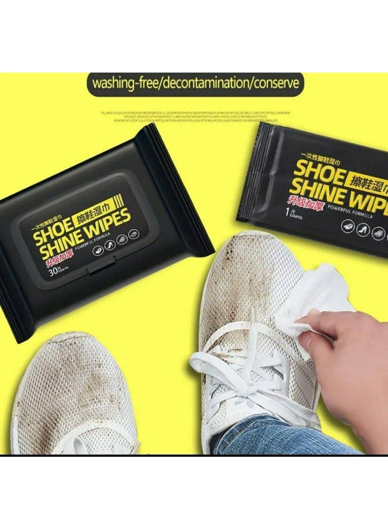 ناديل مبللة لتنظيف الاحذية عبوة واحدة - ٨٠ منديل ، وايبس لتنظيف الاحذية الرياضية، منظف لازالة الاوساخ والبقع من الكوتش - Image 4