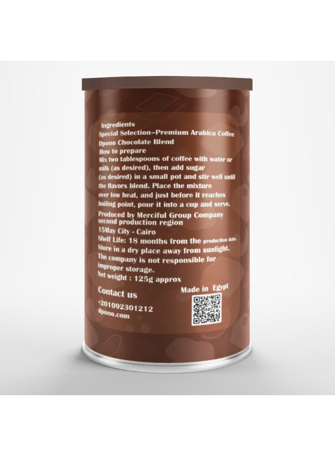 D PONO Luxury Chocolate - Luxury Chocolate Coffee for Lovers of Rich Taste - 125g Pack - Image 3