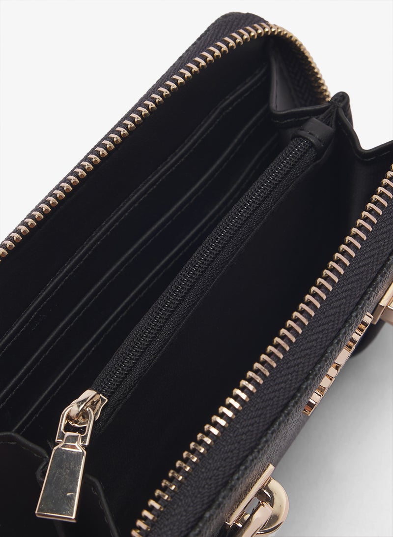 GUESS Leona Logo Medium Zip Around Bi-Fold Wallet - Image 4
