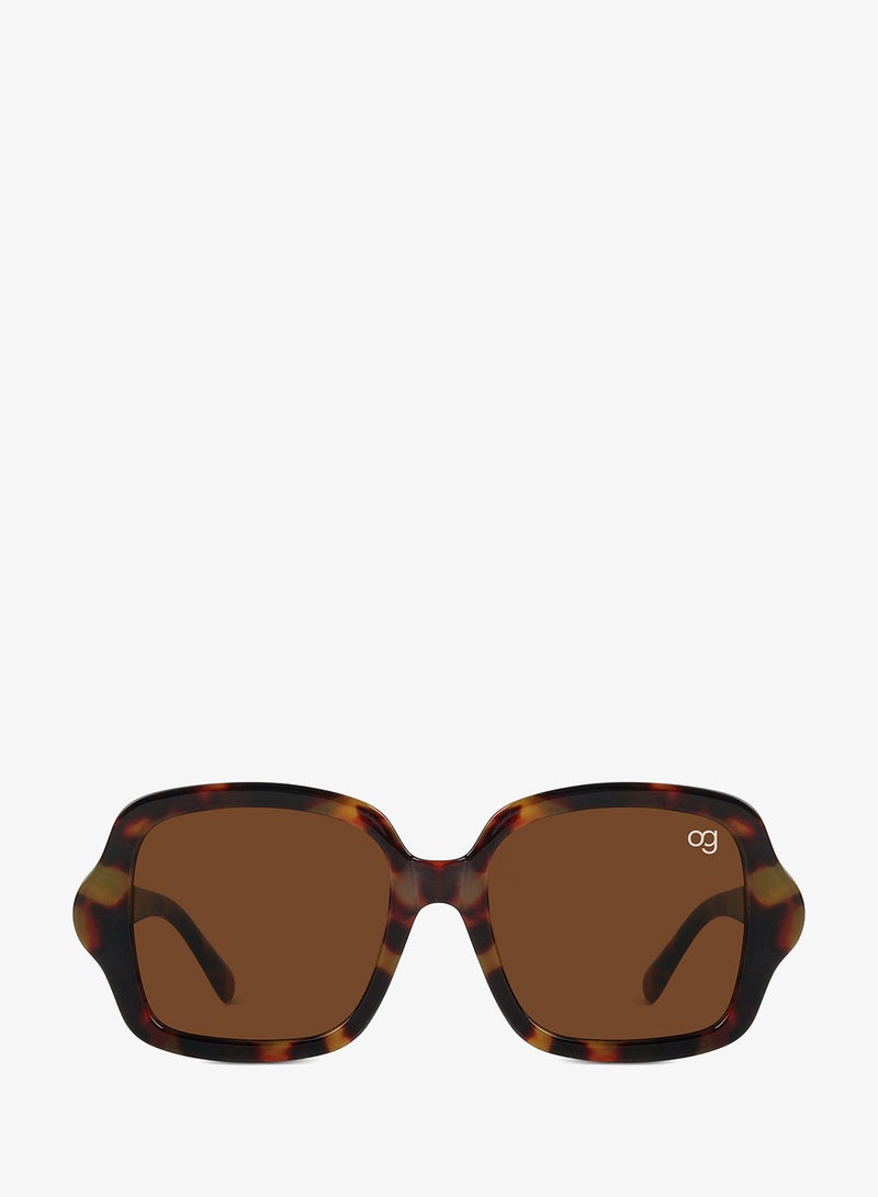 Woggles Designer Brown Square Sunglasses| Men & Women| 100% Uv Protection - Image 4