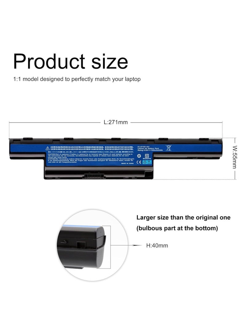 Max Power AS10D31 AS10D51 AS10D41 large battery for Acer Aspire 4738 4741 5251 5253 5551 5733 5733z 5750 5741 5741G 5742G 5750G E1-531 E1-531G 5531-571G AS10D61 AS10D71 AS10D75 AS10D81 - Image 4