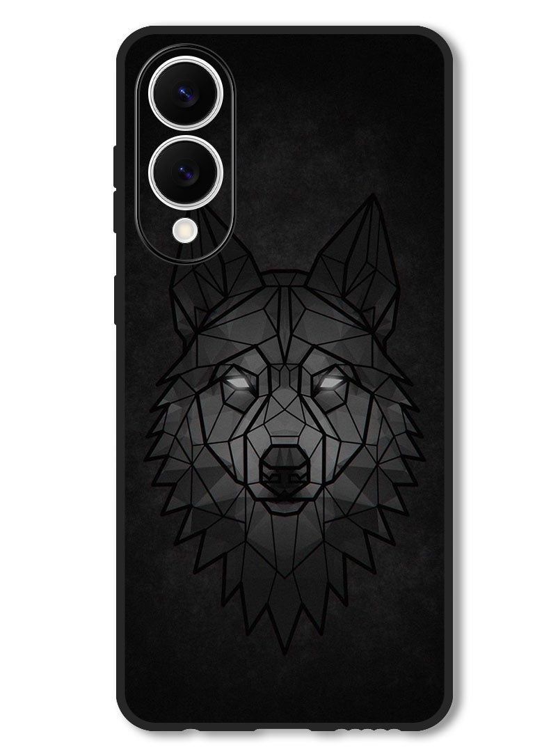 Theodor Case Compatible with Samsung Galaxy S25 Edge 6.7 Inch Protection Shockproof Bumper Cover Wolf Abstract - Image 1