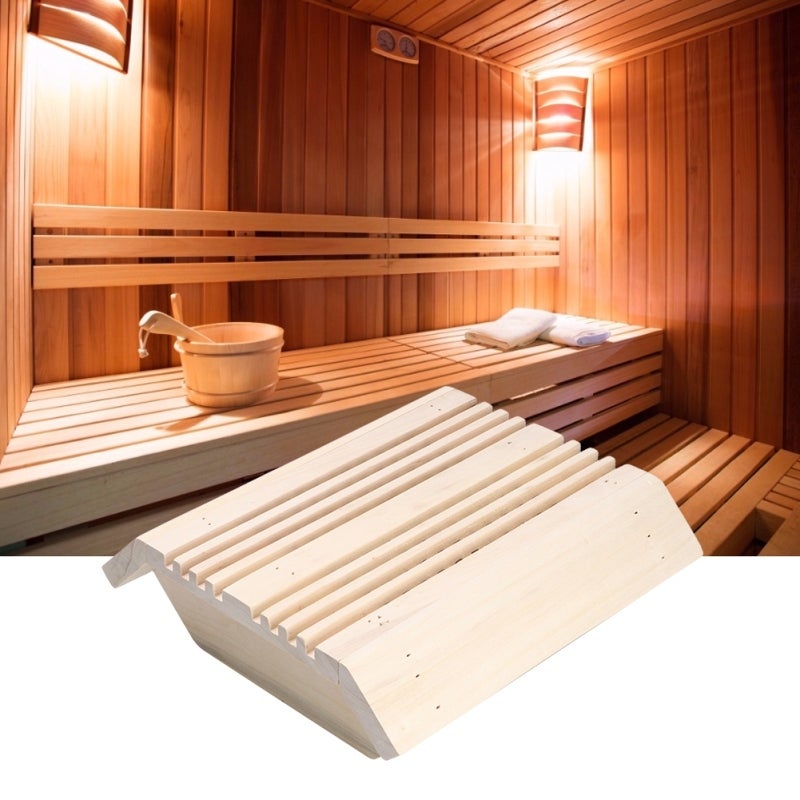 Sauna Lamp Shade: High Temperature Resistant Wood, Explosion-Proof Lamp Protection, Smooth Polished Edge - Durable Sauna Light Cover for Sauna Room Accessories - Image 2