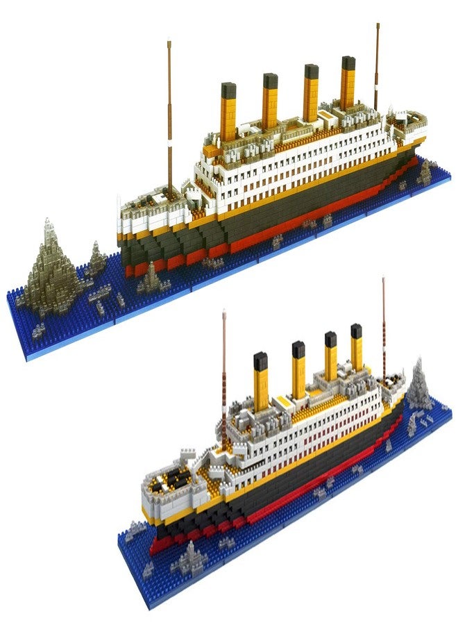 dOvOb Micro Mini Blocks Titanic Model Building Set with 2 Figure, 1872 Piece Mini Bricks Toy, Gift for Adults and Kids - Image 1