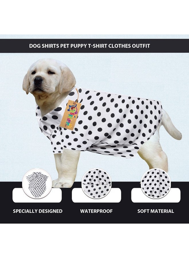 Western Era Super Soft Trendy Printed Shirt, Ultra Comfort Dog Apparel, Cotton Printed Breathable Basic Vest Dog Shirt, Cute Lightweight Thin Shirt For Your Furries (Xsmall - 12 Inch) (Polka White) - Image 3