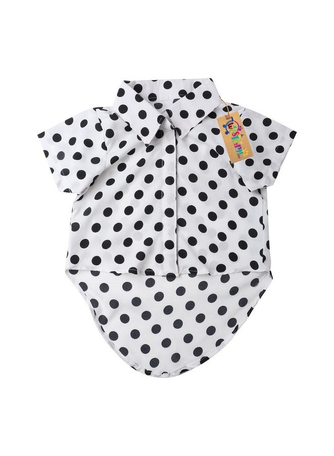 Western Era Super Soft Trendy Printed Shirt, Ultra Comfort Dog Apparel, Cotton Printed Breathable Basic Vest Dog Shirt, Cute Lightweight Thin Shirt For Your Furries (Xsmall - 12 Inch) (Polka White) - Image 5