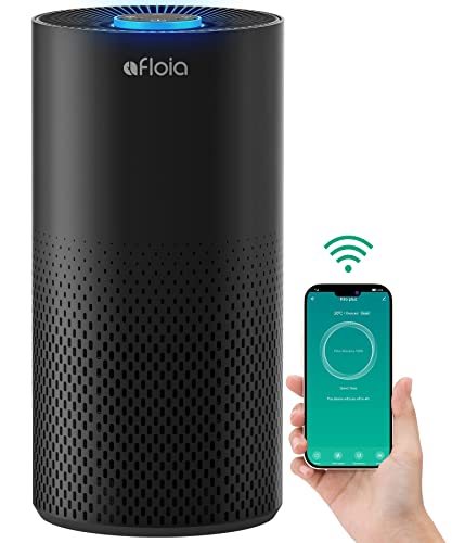 Afloia Air Purifiers for Bedroom Home Large Room 24GHz WiFi Smart 3 in 1 Filter Air Purifiers for Pets Allergy Odor Smoke Dust Mold Pollen Air Cleaners Work with Alexa and Google Assistant - Image 1
