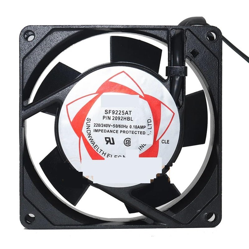 Laptop Parts SF9225AT P/N 2092HBL for sunon 220/240V 0.1AMP 12CM Cooling Fan 92mm 92 * 92 * 25mm - Image 1