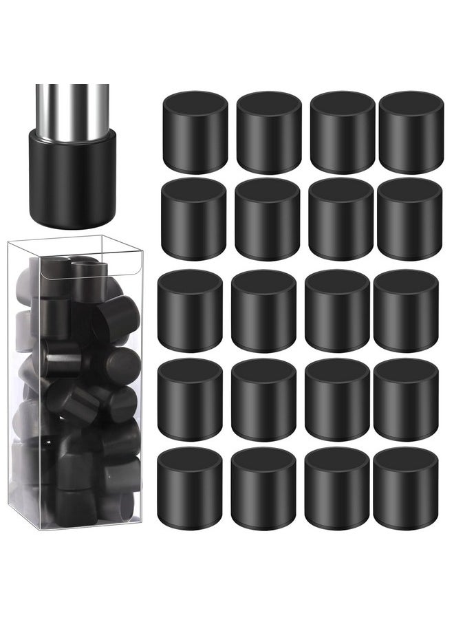 HNYYZL HNYYZL 7/8inch 40PCS Rubber Chair Leg caps,Rubber Leg Tips for Chair Legs,Rubber feet for Chair,Chair Leg Floor Protectors,Folding Rubber Chair Feet,Round Black  - Image 1