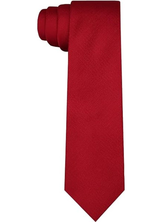 كينج مان ربطة عنق رسمية سادة للرجال - ربطة عنق سادة - ربطة عنق للقميص والبدلة - Image 1