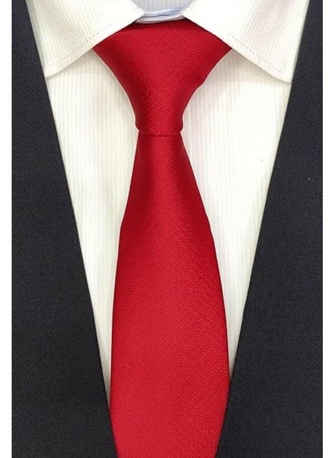 كينج مان ربطة عنق رسمية سادة للرجال - ربطة عنق سادة - ربطة عنق للقميص والبدلة - Image 2