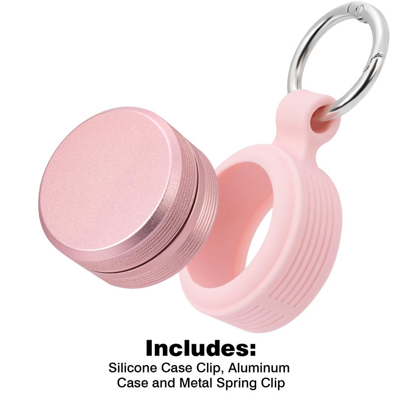 SOBAHIDO Premium Keychain Case â€“ Small Metal Pill Case Travel Pill Box, Waterproof Durable Pill Holder Container, Portable Medicine Pill Organizer for Earplugs, Jewelry, Compatible with Loop, Vibes & Eargasm - Image 2