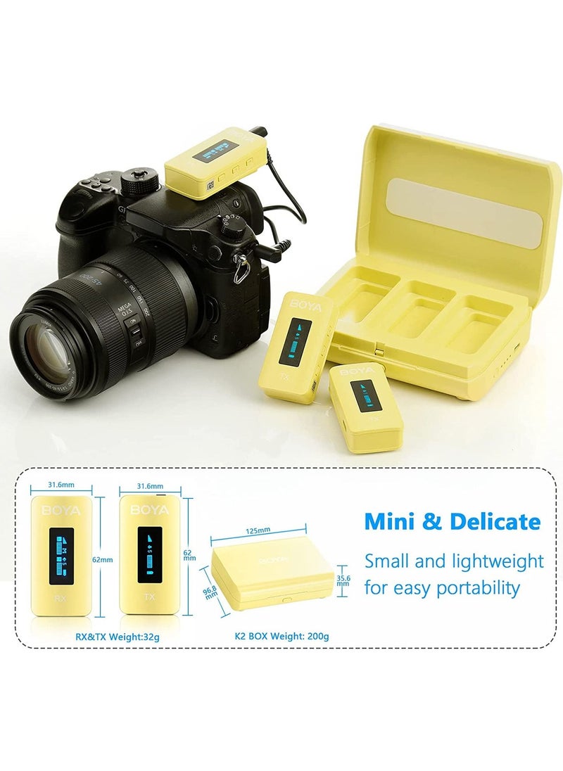 BOYA BY-XM6-K2W 2.4GHz Ultra-compact Wireless Microphone System Kit  - Image 3