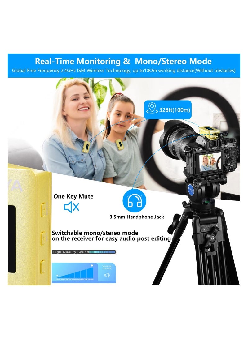 BOYA BY-XM6-K2W 2.4GHz Ultra-compact Wireless Microphone System Kit  - Image 4