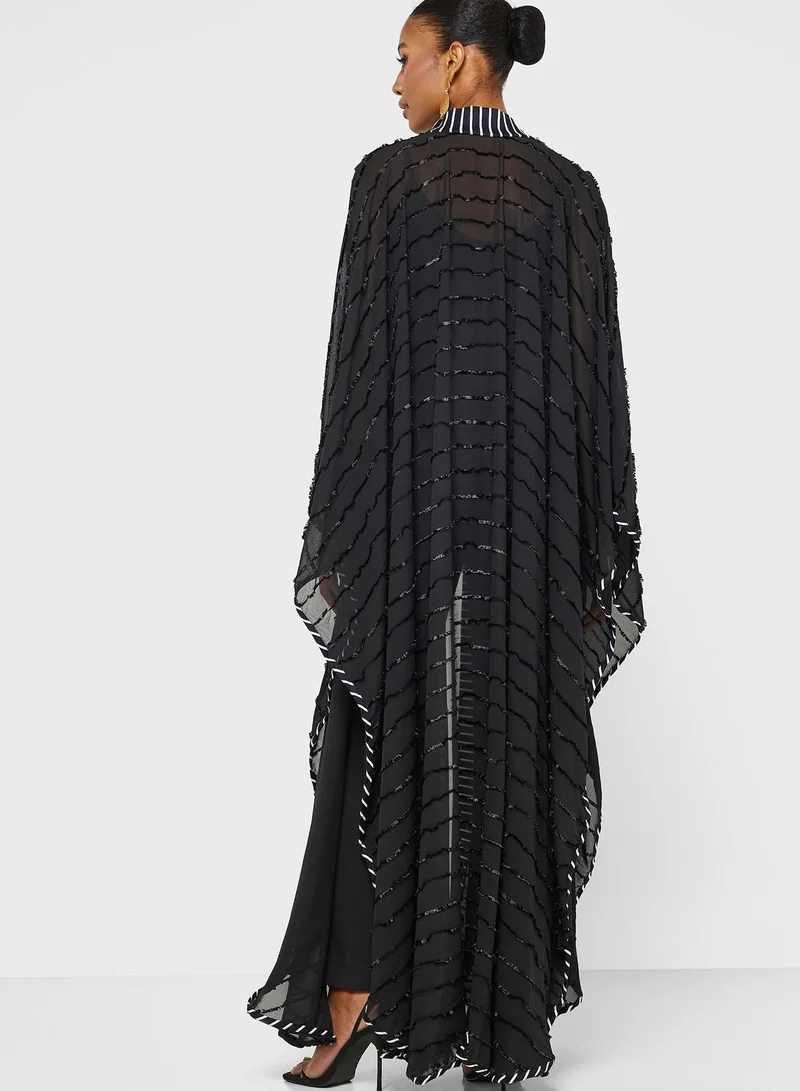 Line73 by Zahra Embroidered Mess Abaya