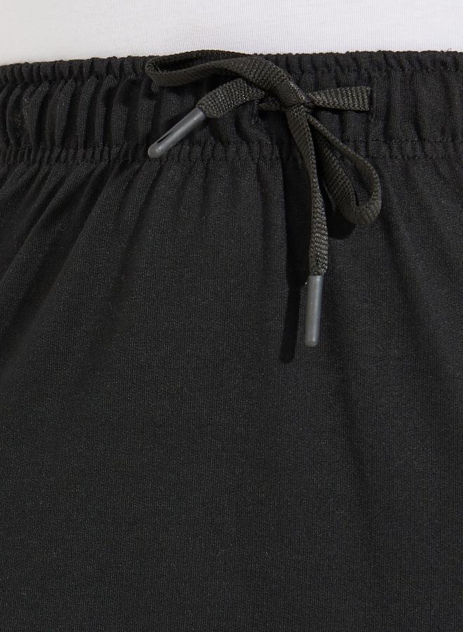 Styli Basic Knit Midi Skirt with Drawstring  - Image 3