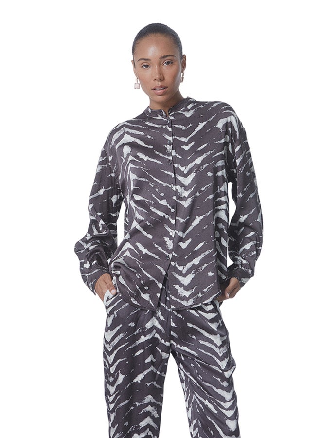 BSB Satin zebra print shirt  - Image 1