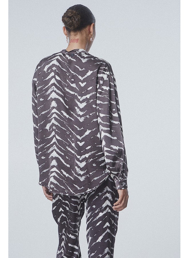 BSB Satin zebra print shirt  - Image 5