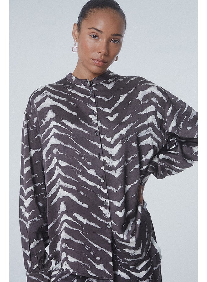 BSB Satin zebra print shirt  - Image 2
