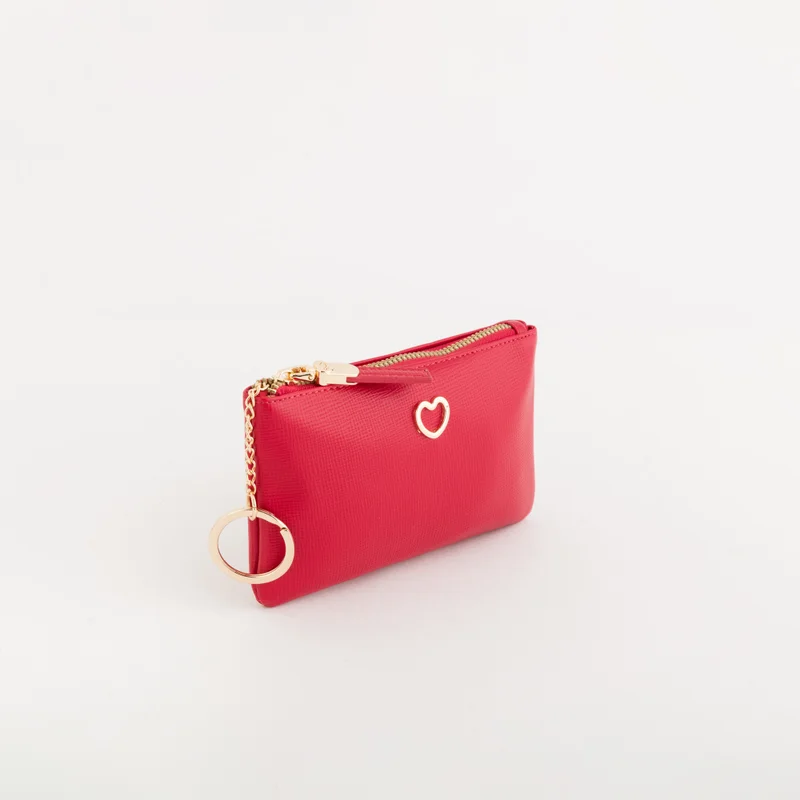 كاربيزا Women's Keyring Coin Purse Dalia Wallet V3 Lipstick Red