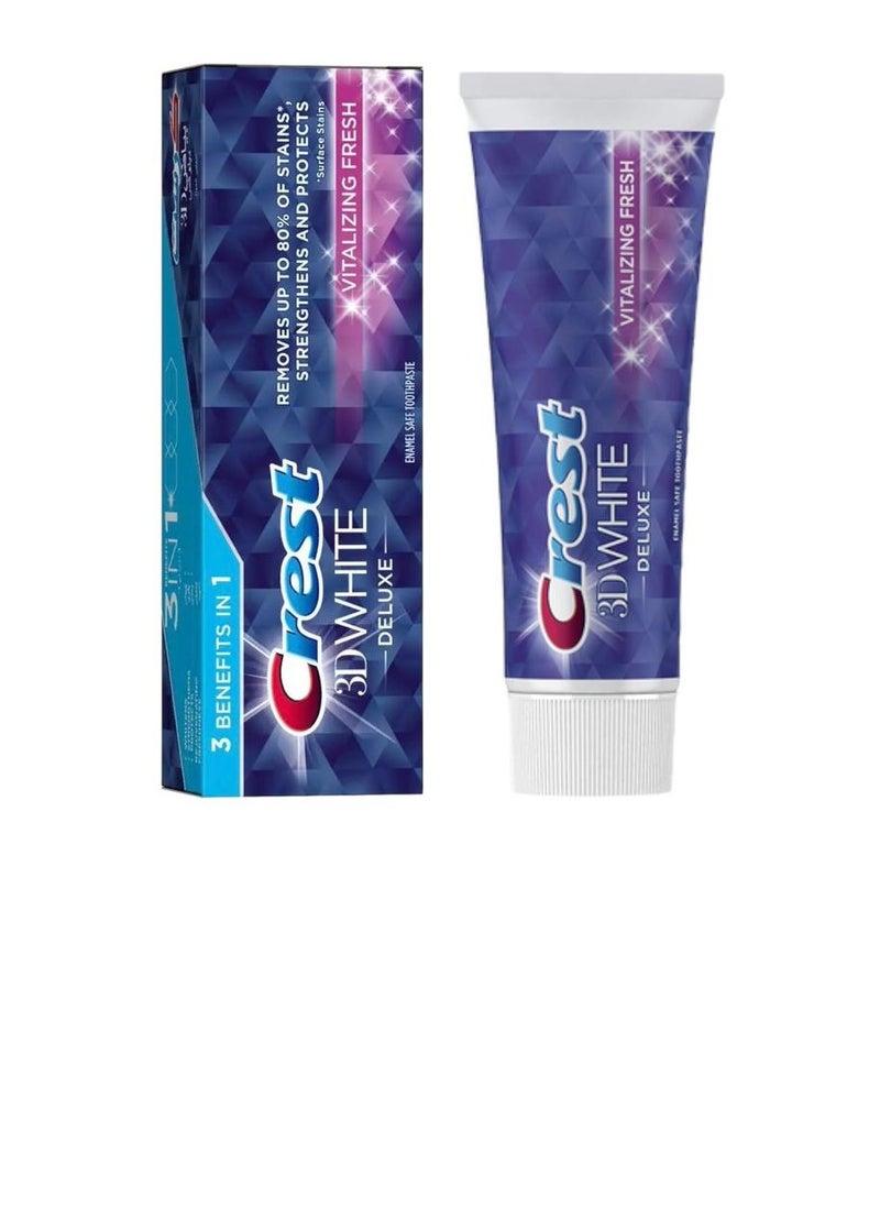 Crest Crest 3D Deluxe Vitalizing Fresh Enamel Safe Toothpaste 75ml 
