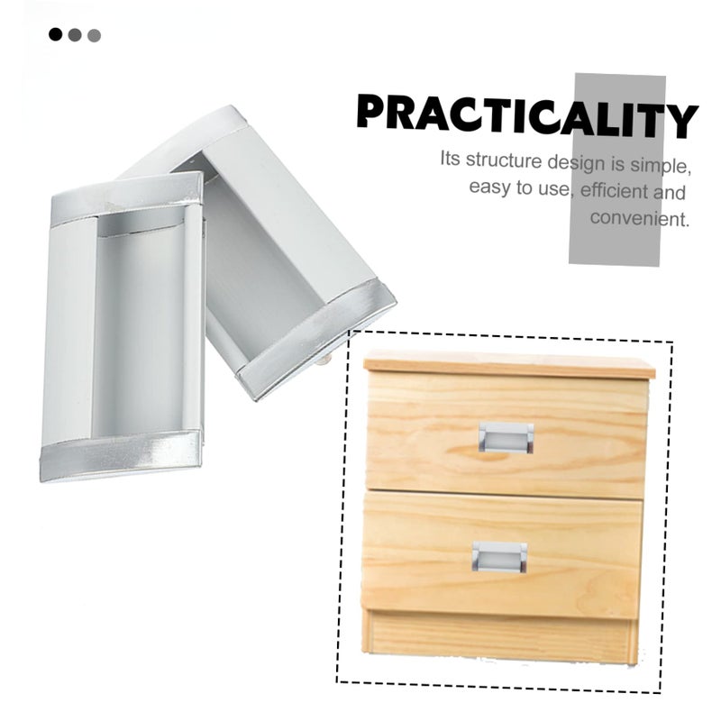 2pcs Modern Recessed Cabinet Handles Invisible Embedded Wardrobe Furniture Pulls - Image 3