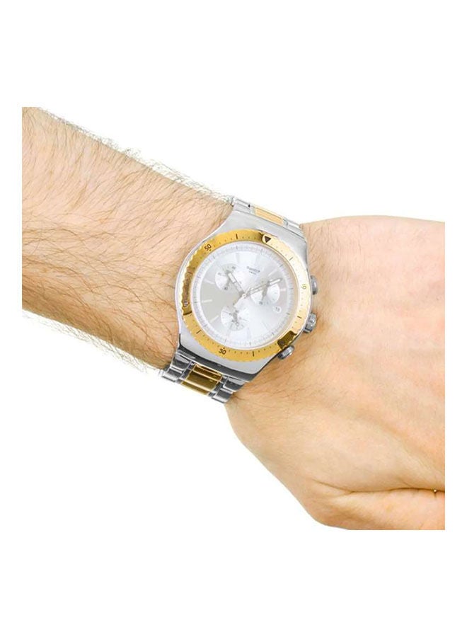 سواتش ساعة يد من ستانلس ستيل بعقارب YOS452G - Image 2