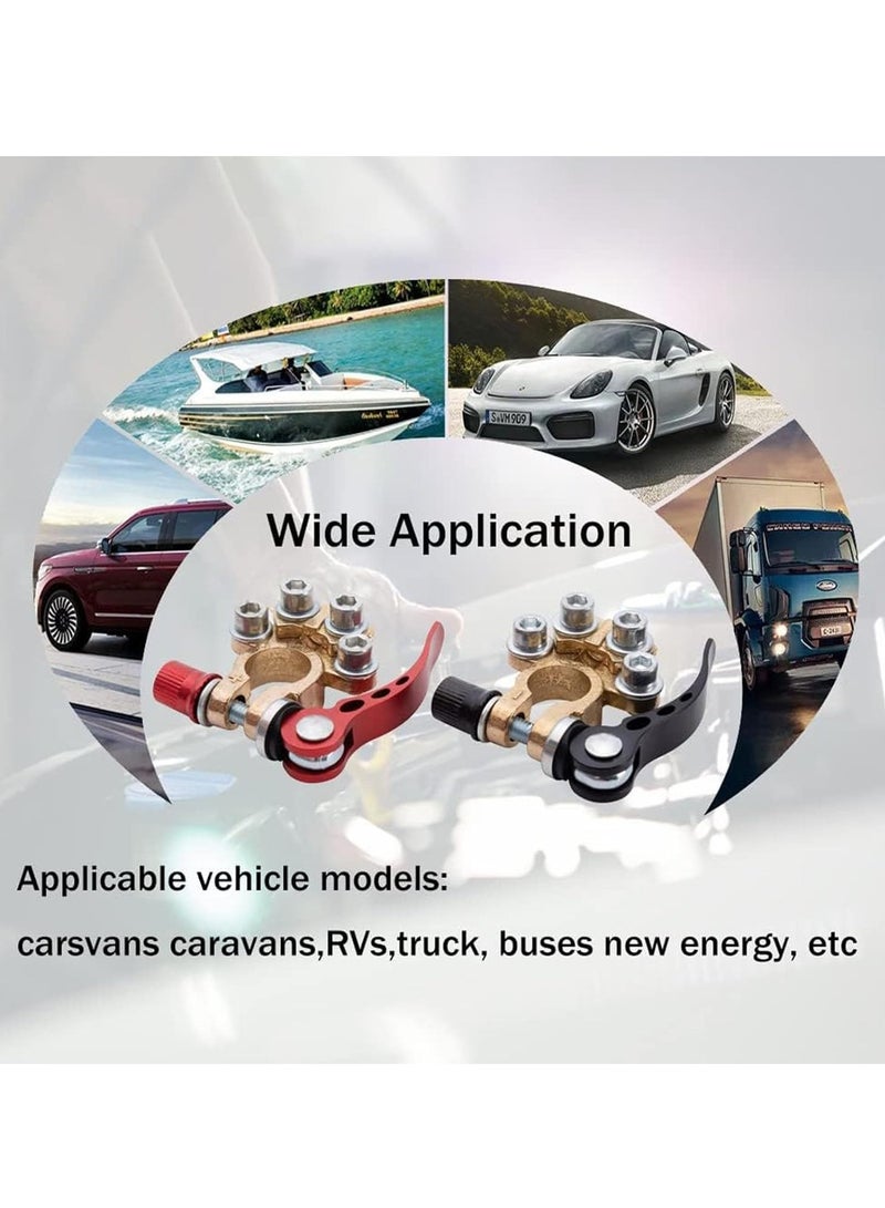 Generic Positive Negative Battery Terminal Clamp Connectors with 2 Battery Insulator Pads for Cars, Trucks, etc. Positive Negative Battery Terminal Clamp Connectors with 2 Battery Insulator Pads for Cars, T  - Image 5