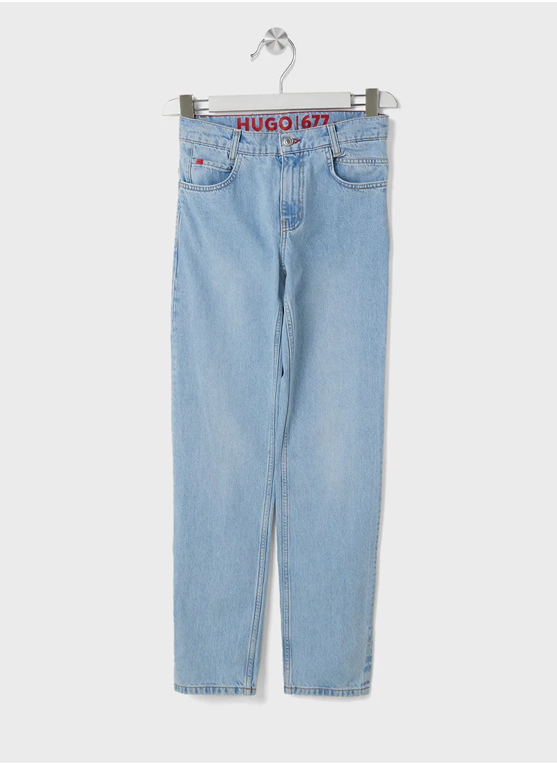 HUGO Kids Essential Straight Fit Jeans