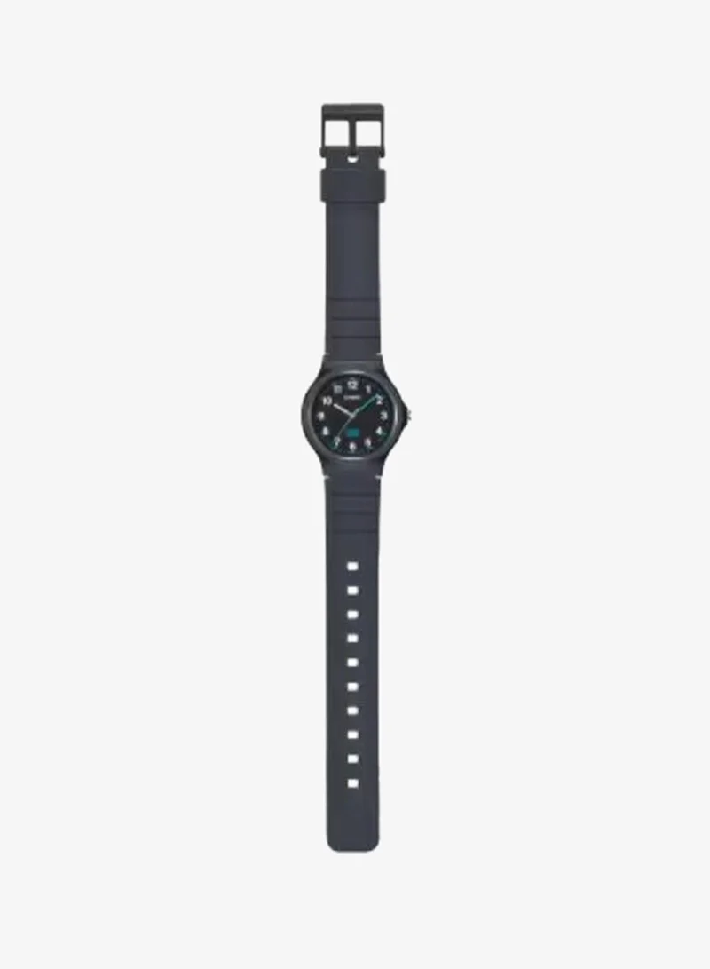 كاسيو Unisex Analog Display Watch With Black Leather Strap - LQ-24B-1BDF