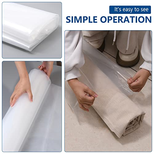 Belinlen 3 Count Giant Plastic Rug Storage Bag 26"W x 130"L Carpet Storage Bags Fits Rug up to 9'x12' Perfect for Indoor Outdoor Carpet Storage, Moving and Shipping - Image 4