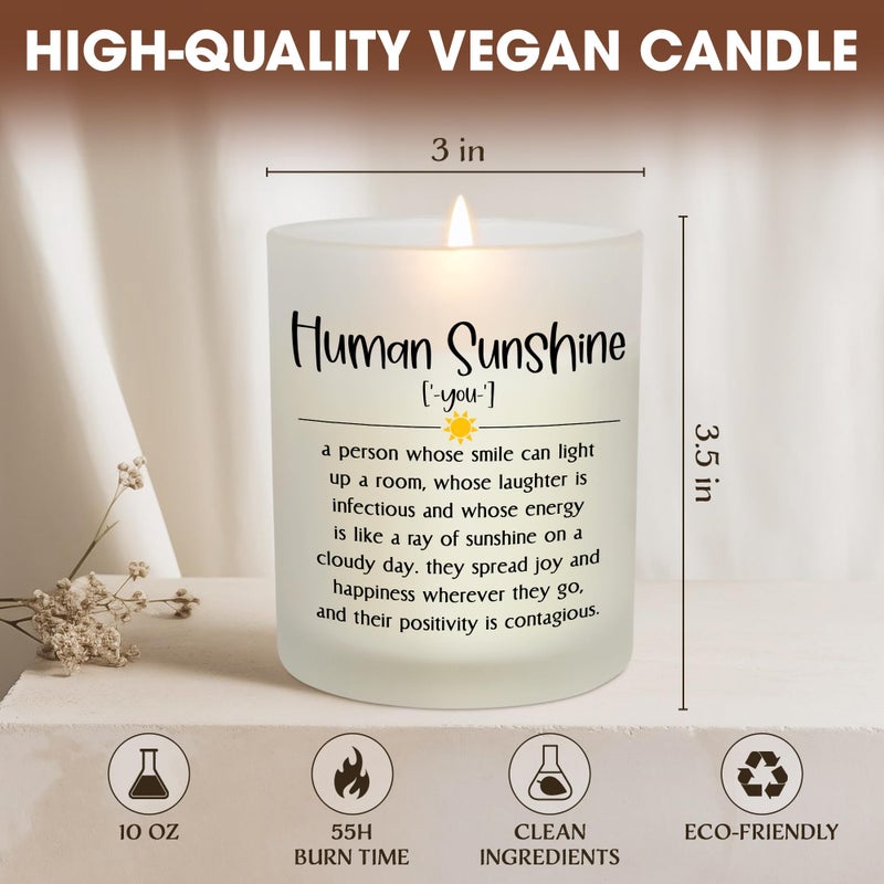 OASSIE Thank You Gifts for Women - Vanilla Lavender Candle 10 oz - Inspirational Birthday Teachers Day Nurses Week Teacher Appreciation Gifts for Women Friends Coworkers, Retirement Gift for Woman - Image 3