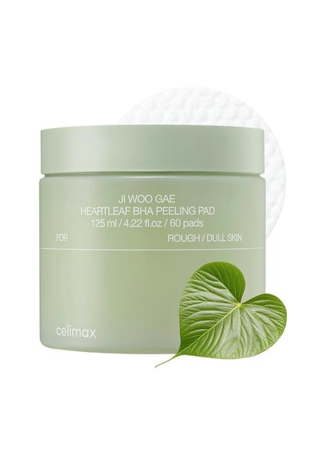 Celimax Ji.Woo.Gae Heartleaf BHA Peeling Pad 60 Pad, 125ml