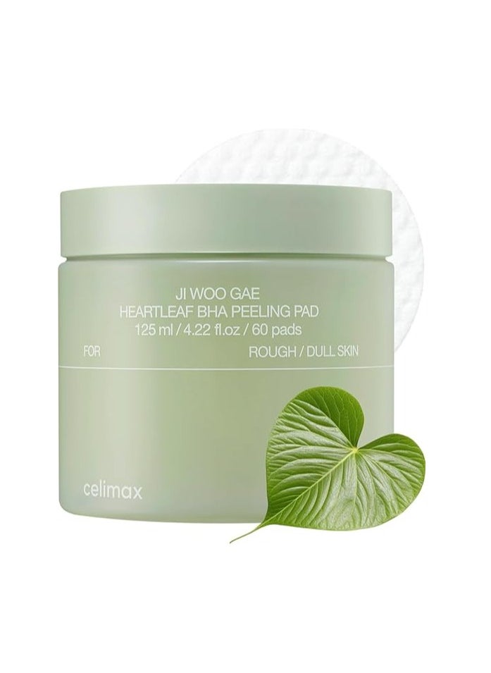 Celimax Ji.Woo.Gae Heartleaf BHA Peeling Pad 60 Pad, 125ml