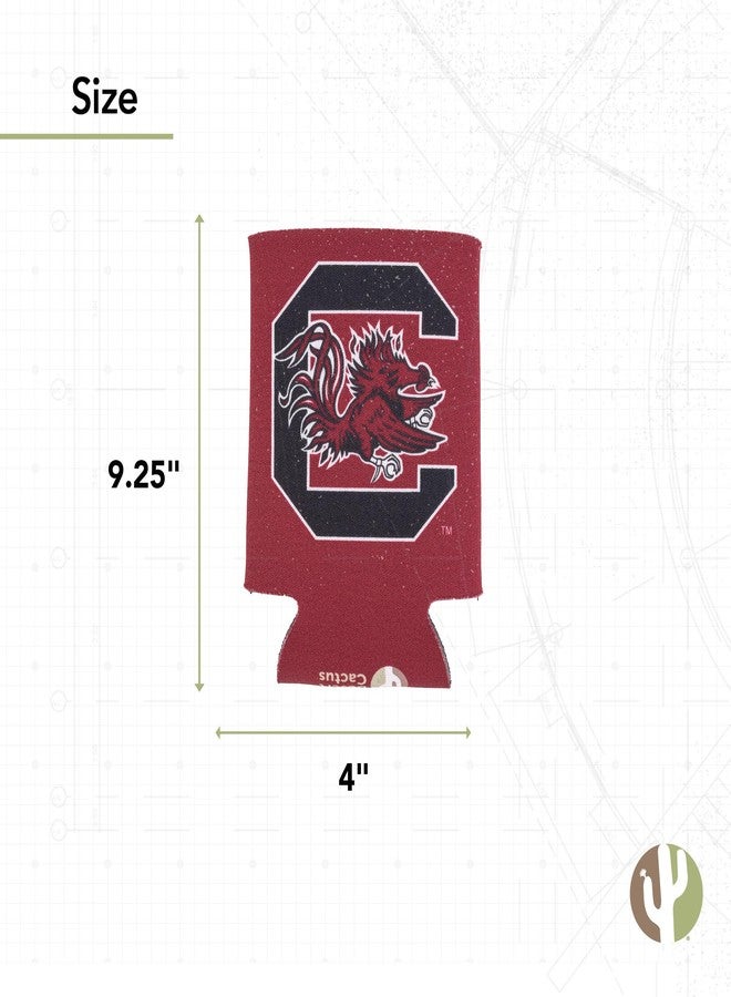 ديزرت كاكتوس حامل علب مشروبات من ديزرت كاكتوس، جامعة ساوث كارولينا، حامل علب مشروبات من جيمكوكس، عبوة واحدة من الفوم، حامل علب 12 أونصة، جانب واحد (التصميم أ) - Image 3