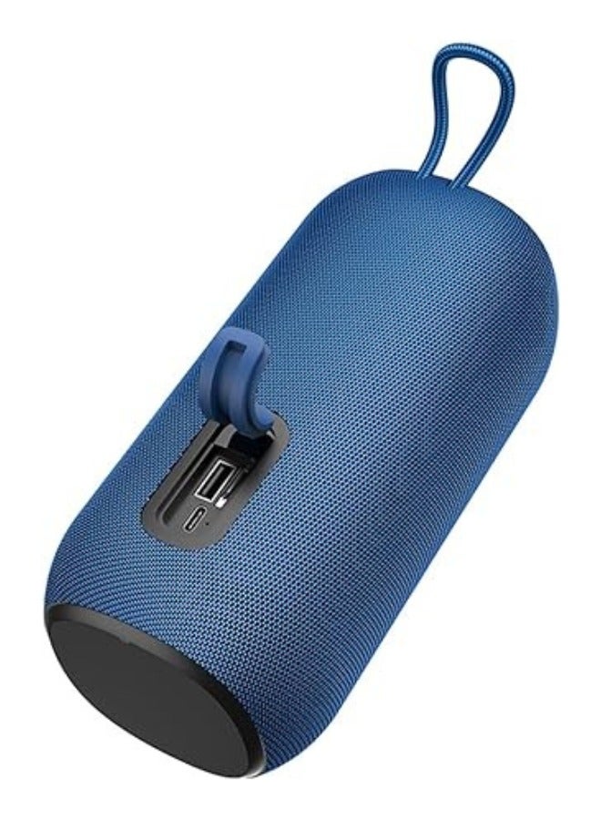 Hoco Sonar Sports Wireless Speaker, Bluetooth V5.0, Battery Capacity: 1200mAh, Music Time Up To: 3 Hours, Support Bluetooth, FM, TF card, U disk, TWS - Navy Blue - Image 2