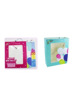 PARTY FUN Happy Birthday Paper Gift Bag 26x10x32cm Festive Assorted Colors for Your Special Gift  - Image 2
