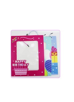 PARTY FUN Happy Birthday Paper Gift Bag 26x10x32cm Festive Assorted Colors for Your Special Gift  - Image 3