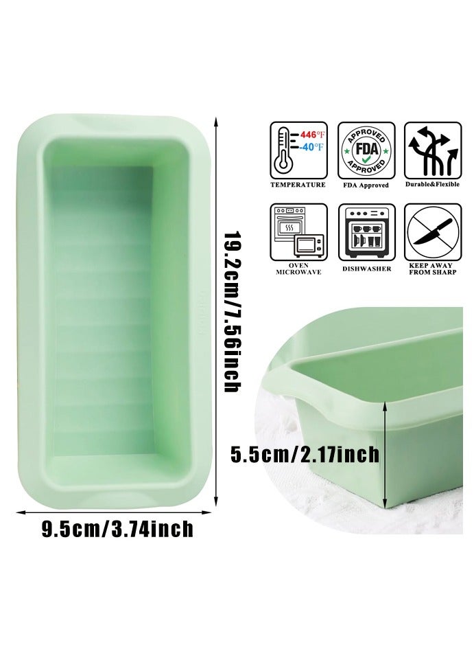 عبوة من قطعتين من قوالب خبز السيليكون - قالب خبز سيليكون غير لاصق للخبز المنزلي والبراونيز والكعك - Image 2