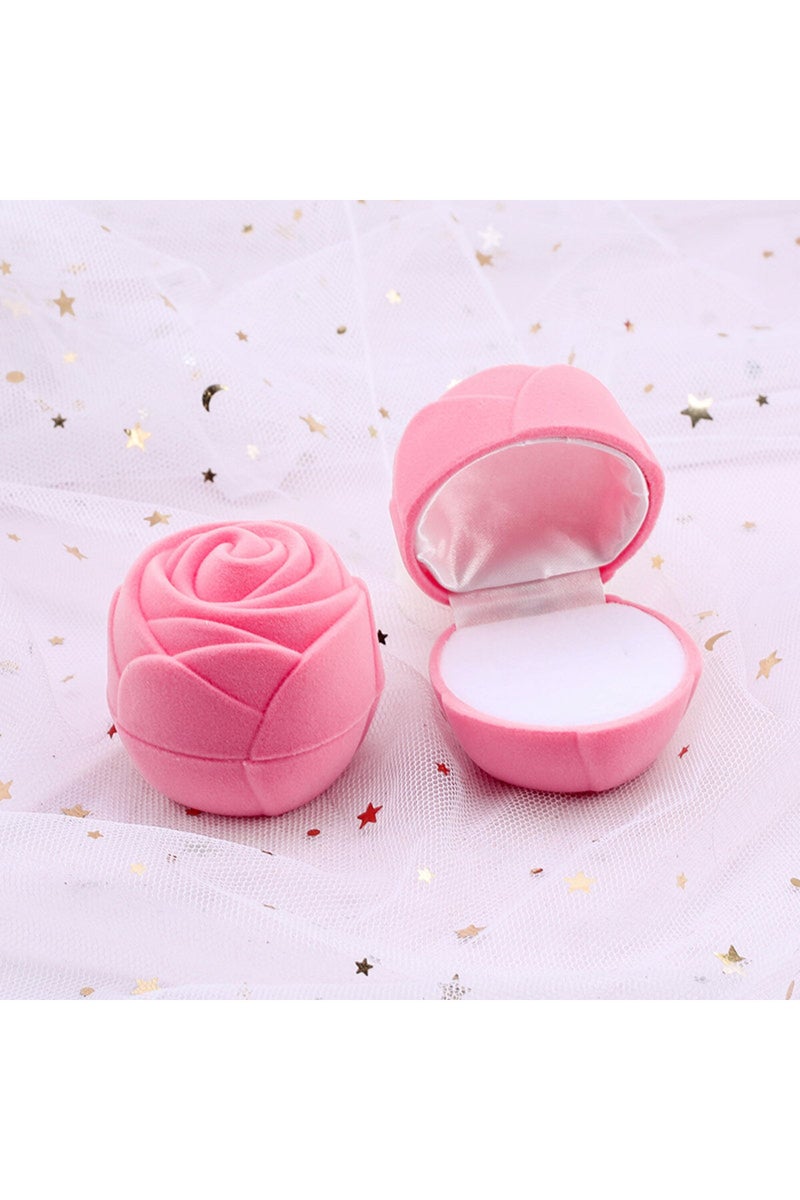 25 علبة مجوهرات مخملية قطعة واحدة، علبة هدايا، علبة خواتم زفاف، حافظة خواتم، حامل أقراط.