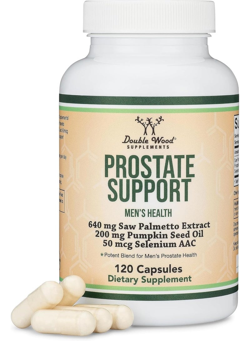 مكمل الخشب المزدوج - مكمل لدعم البروستاتا لصحة الرجال (120 كبسولة) - Image 1