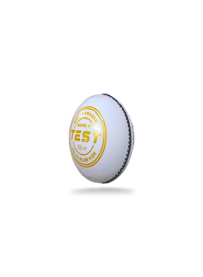 Aarav Leather Ball 4 Piece (Parts) White Cricket Ball for 50 Overs, Pack of 1, Professional Cricket Ball, Hand Stitched Leather Ball - Image 5