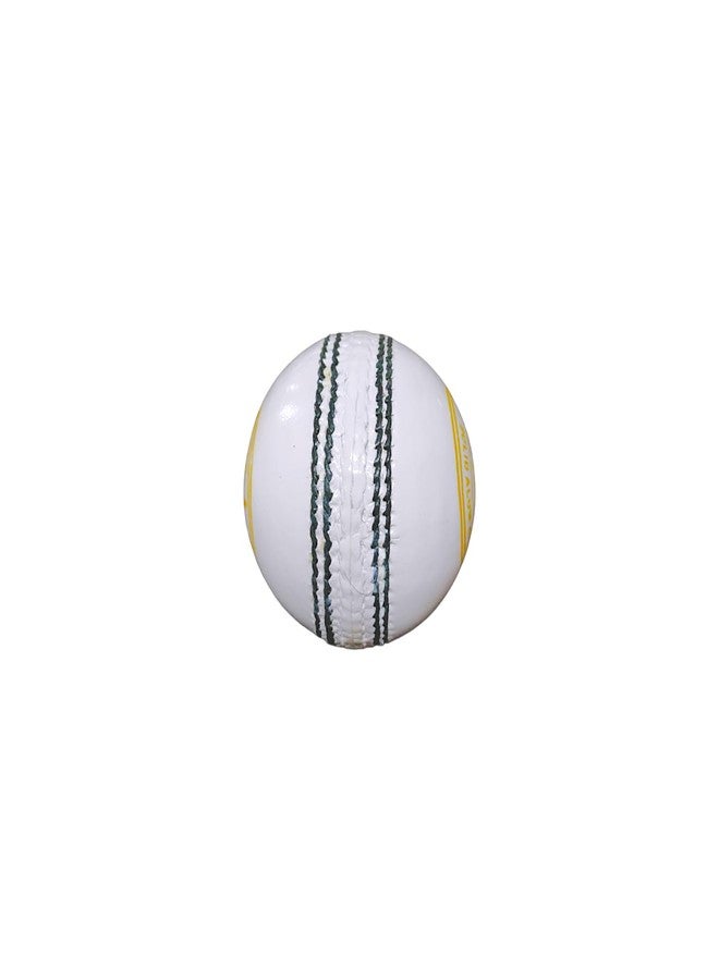 Aarav Leather Ball 4 Piece (Parts) White Cricket Ball for 50 Overs, Pack of 1, Professional Cricket Ball, Hand Stitched Leather Ball - Image 3